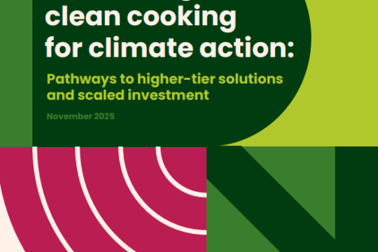 Advancing clean cooking for climate action