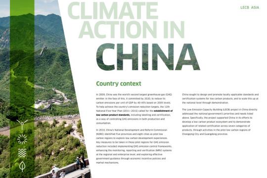 LECB Programme Impact and Results: China