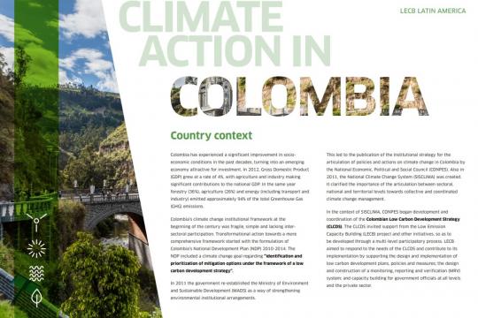 LECB Programme Impact and Results: Colombia
