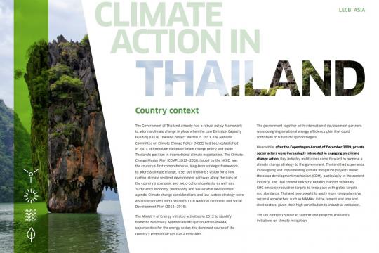 LECB Programme Impact and Results: Thailand
