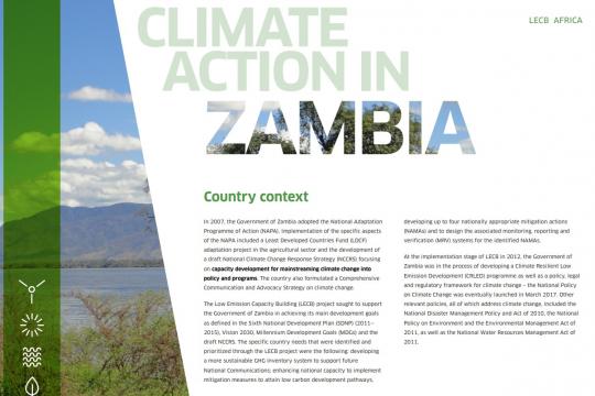 LECB Programme Impact and Results: Zambia