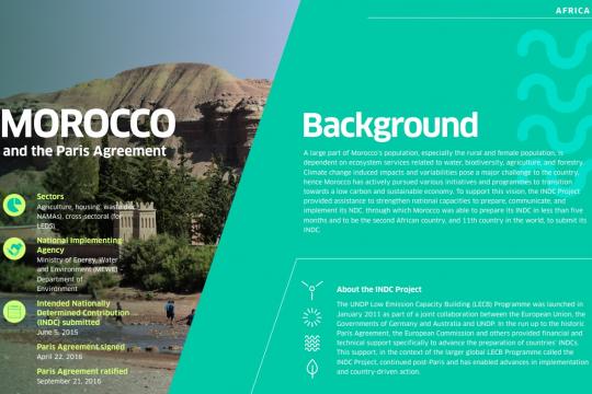 INDC Project Actions and Impacts: Morocco
