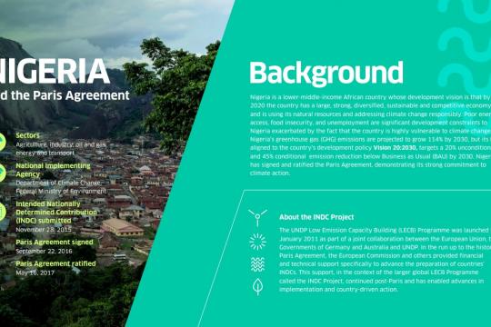 INDC Project Actions and Impacts: Nigeria