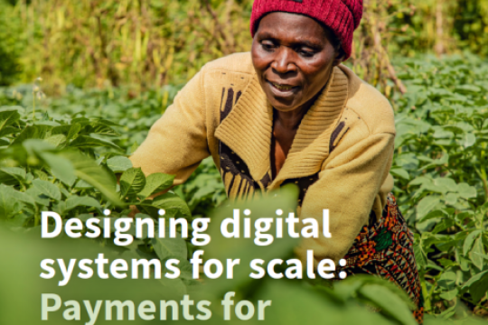 Designing digital systems for scale: Payments for Environmental Services