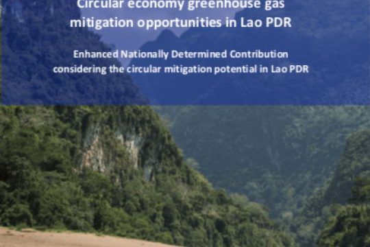 Circular economy greenhouse gas mitigation opportunities in Lao PDR