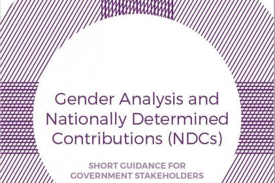 Gender Analysis and NDCs: Short Guidance for Government Stakeholders