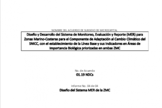 Design of MER for Coastal and Marine Zones