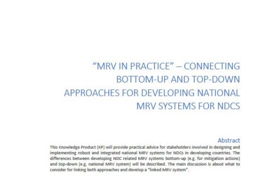 MRV in Practice