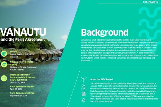 INDC Project Actions and Impacts: Vanuatu