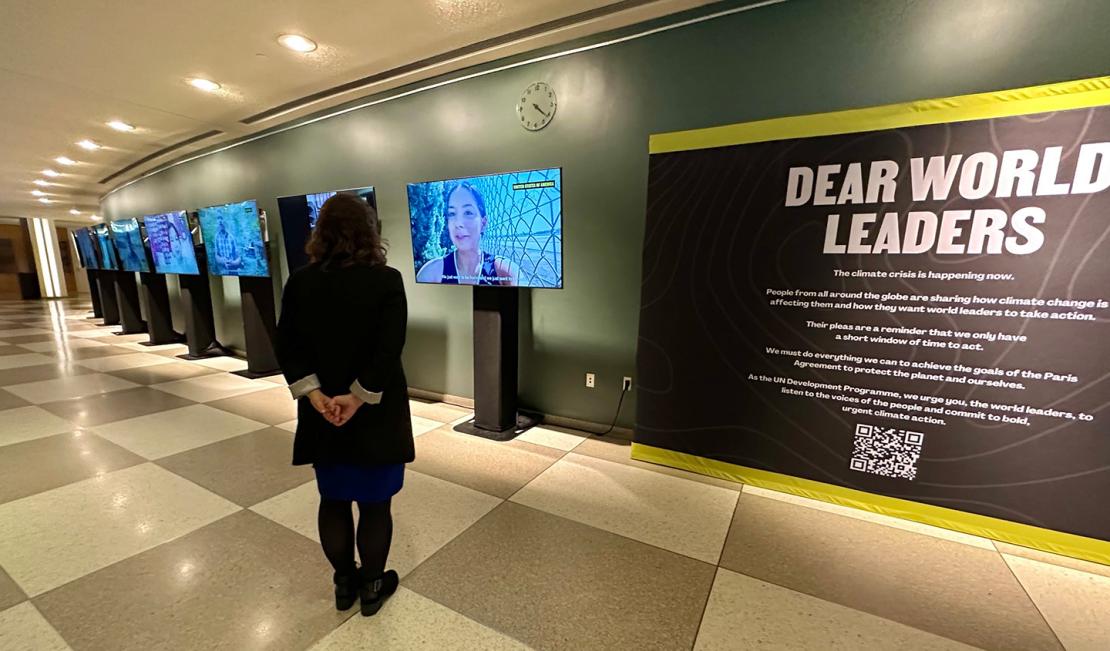 The Dear World Leaders exhibition features voices from over a hundred countries, and will welcome Heads of State arriving in New York City for high level meetings