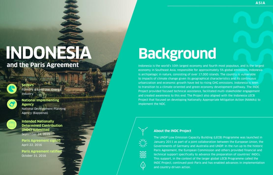 INDC Project Actions and Impacts: Indonesia