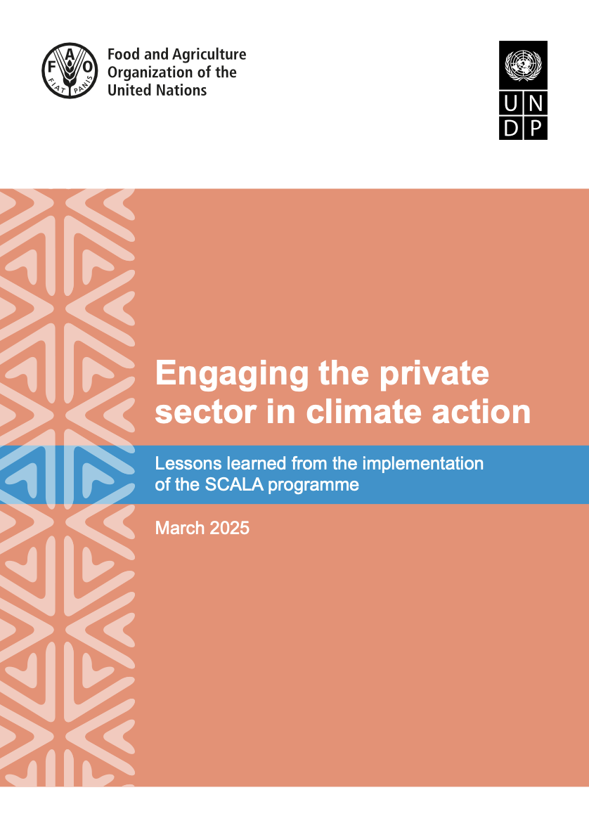 Engaging the private sector in climate action: Lessons learned from the implementation of the SCALA programme cover