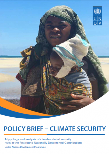 Climate security policy brief cover