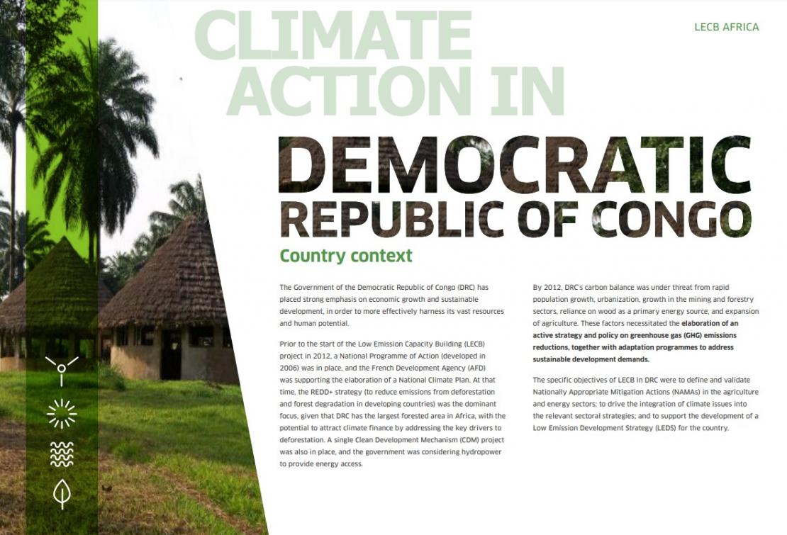 LECB Programme Impact and Results: Democratic Republic of Congo