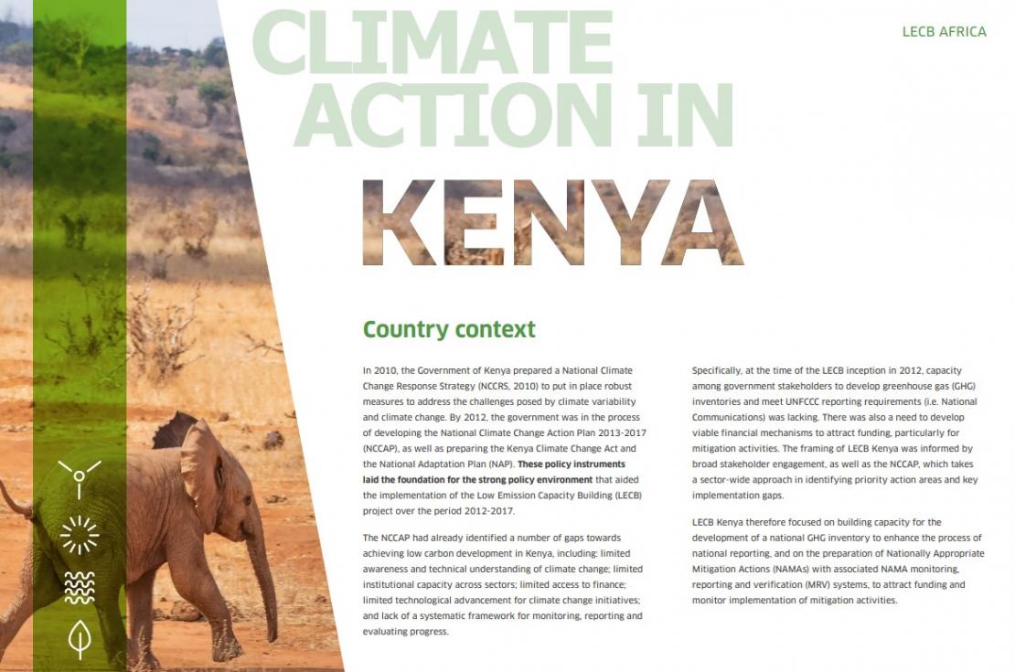 LECB Programme Impact and Results: Kenya
