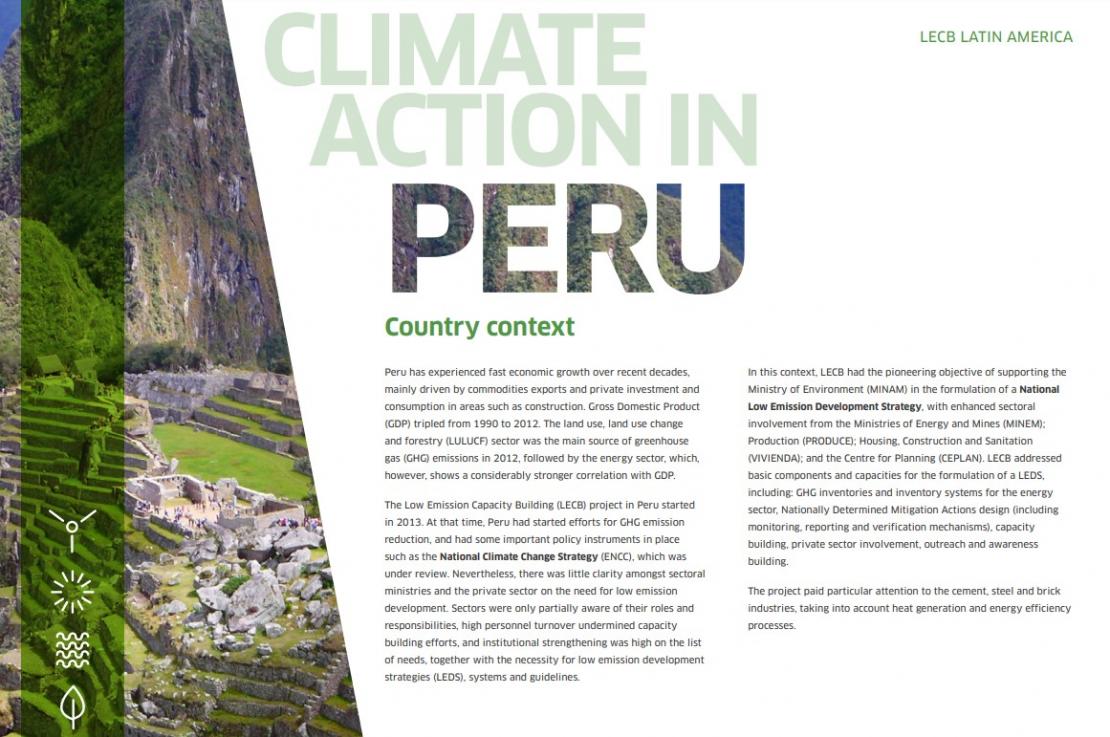 LECB Programme Impact and Results: Peru