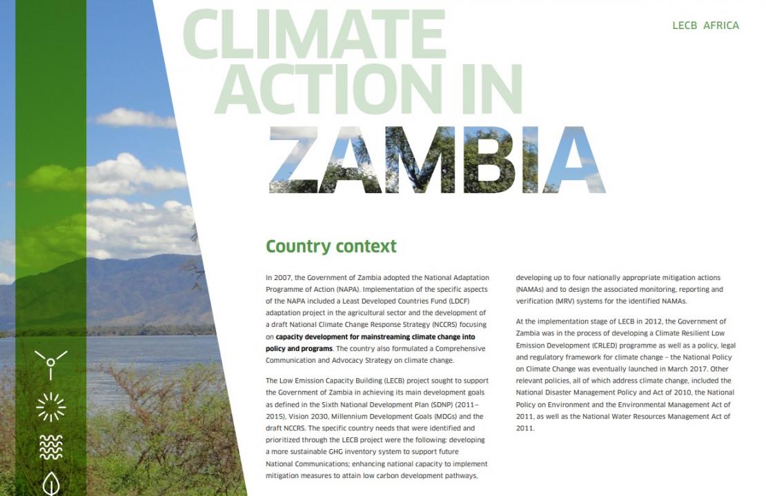 LECB Programme Impact and Results: Zambia