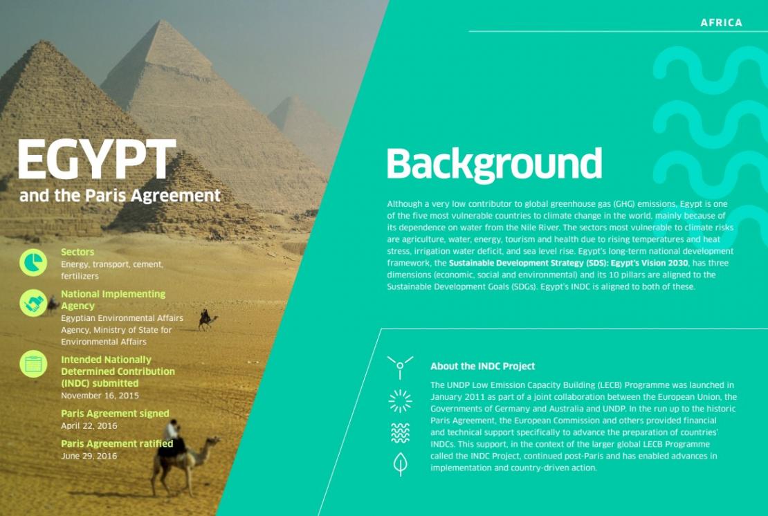 INDC Project Actions and Impacts: Egypt