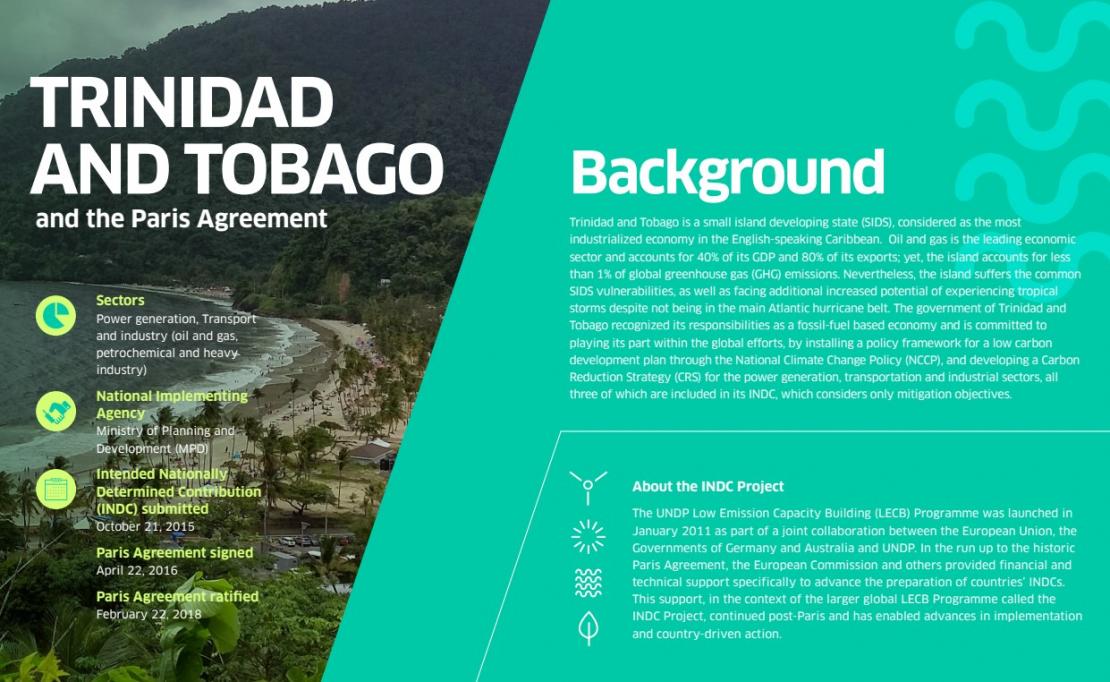 INDC Project Actions and Impacts: Trinidad and Tobago