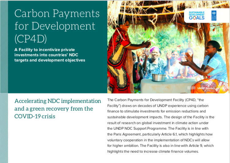 Carbon Payments for Development (CP4D) Brochure