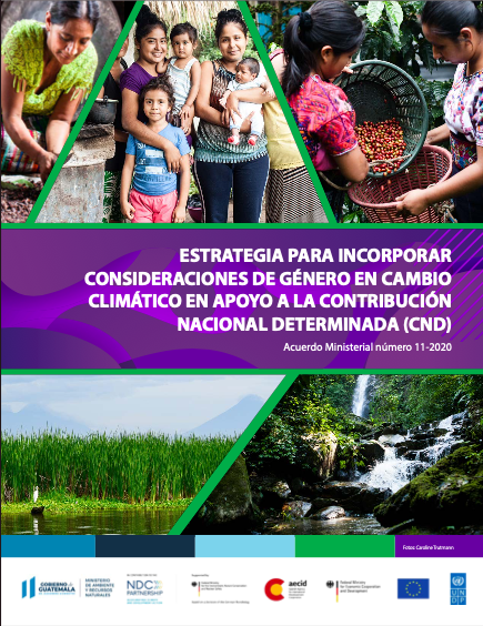 Portada del Informe Estrategia de género y cambio climático en Guatemala