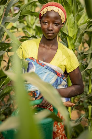 Woman farmer in Burkina Faso