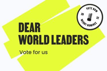 Dear World Leaders graphic