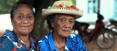 Mujer en las islas Cook