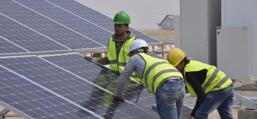 Paneles solares en Egipto