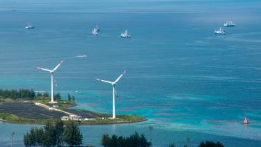 Parque eólico marino en las Seychelles