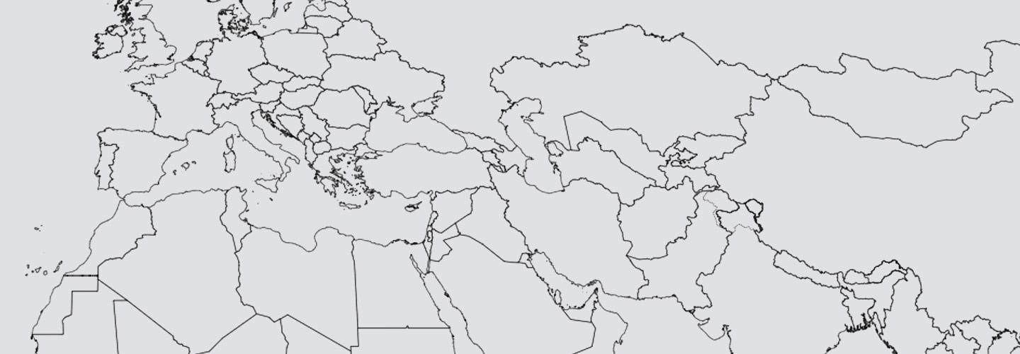 mapa de los Estados Árabes