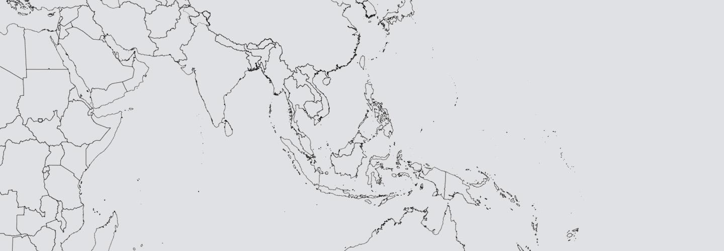 mapa de Asia y el Pacífico