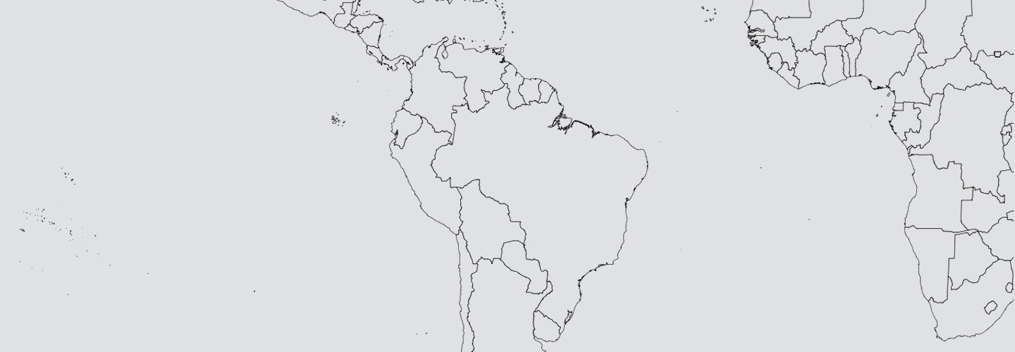 carte de l'Amérique latine et des Caraïbes