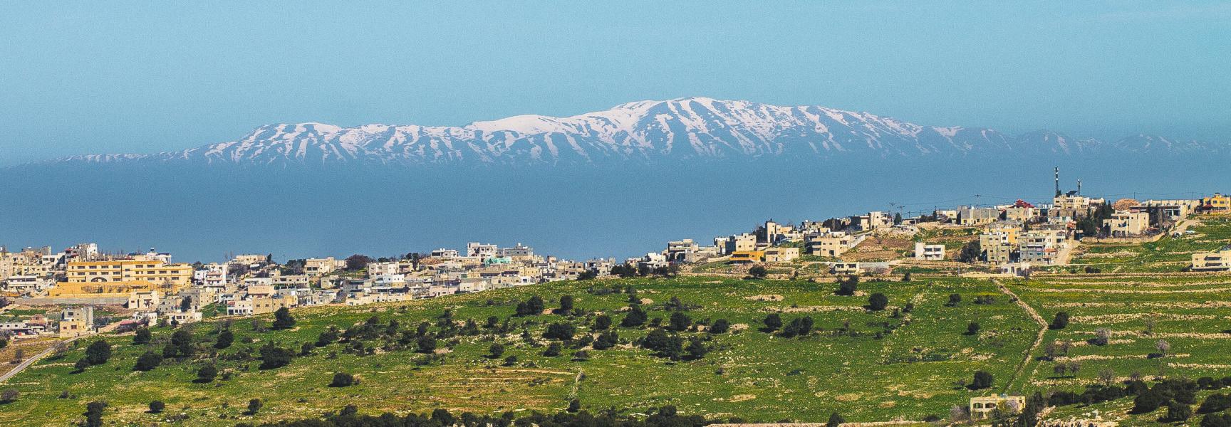 Panorama of Ajlun in Jordan