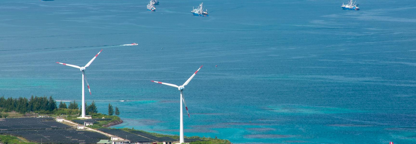 Offshore wind farm in the Seychelles